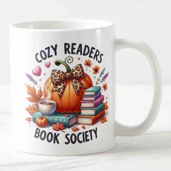Cozy Readers Book Society Mug 15 OZ - Picture 2 of 4